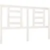 vidaXL Tête de lit Blanc 146x4x100 cm Bois massif de pin