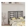 vidaXL Tête de lit Gris 146x4x100 cm Bois massif de pin