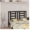 vidaXL Tête de lit Noir 146x4x100 cm Bois massif de pin