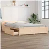 vidaXL Cadre de lit avec tiroirs 135x190 cm Double