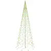 vidaXL Sapin de Noël avec piquet 3000 LED Colorées 800 cm