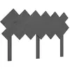 vidaXL Tête de lit Gris 132x3x81 cm Bois massif de pin