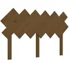 vidaXL Tête de lit Marron miel 132x3x81 cm Bois massif de pin