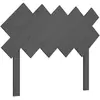 vidaXL Tête de lit Gris 104x3x80,5 cm Bois massif de pin