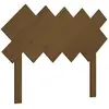 vidaXL Tête de lit Marron miel 104x3x80,5 cm Bois massif de pin