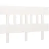 vidaXL Tête de lit Blanc 203,5x3x81 cm Bois massif de pin