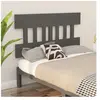 vidaXL Tête de lit Gris 203,5x3x81 cm Bois massif de pin