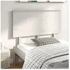 vidaXL Tête de lit Blanc 124x6x82,5 cm Bois massif de pin