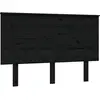 vidaXL Tête de lit Noir 124x6x82,5 cm Bois massif de pin