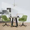 vidaXL Chaises pivotantes à manger lot de 2 Vert clair Velours