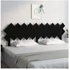 vidaXL Tête de lit Noir 196x3x80,5 cm Bois massif de pin