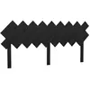 vidaXL Tête de lit Noir 178x3x80,5 cm Bois massif de pin