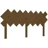 vidaXL Tête de lit Marron miel 159,5x3x80,5 cm Bois massif de pin