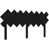 vidaXL Tête de lit Noir 159,5x3x80,5 cm Bois massif de pin