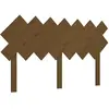 vidaXL Tête de lit Marron miel 141x3x80,5 cm Bois massif de pin