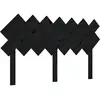 vidaXL Tête de lit Noir 141x3x80,5 cm Bois massif de pin