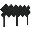 vidaXL Tête de lit Noir 132x3x81 cm Bois massif de pin