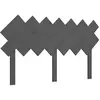 vidaXL Tête de lit Gris 151,5x3x81 cm Bois massif de pin