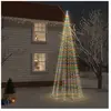 vidaXL Arbre de Noël cône 732 LED Colorées 160x500 cm
