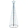 vidaXL Arbre de Noël cône 108 LED Bleues 70x180 cm