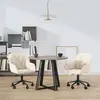 vidaXL Chaises pivotantes à manger lot de 2 Crème Velours