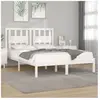 vidaXL Cadre de lit Blanc Bois de pin massif 160x200 cm