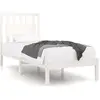vidaXL Cadre de lit Blanc Bois de pin massif 90x200 cm