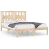vidaXL Cadre de lit Bois de pin massif 120x200 cm