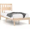 vidaXL Cadre de lit bois de pin massif 90x190 cm simple