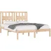 vidaXL Cadre de lit bois de pin massif 120x190 cm petit double
