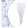 vidaXL Sapin de Noël artificiel renversé avec support Blanc 120 cm