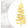 vidaXL Arbre de Noël hélicoïdal pré-éclairé et support blanc 180cm PVC