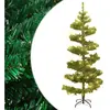 vidaXL Arbre de Noël hélicoïdal pré-éclairé et support vert 150 cm PVC