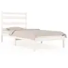 vidaXL Cadre de lit Blanc Bois de pin massif 100x200 cm