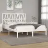 vidaXL Cadre de lit Blanc Bois de pin massif 120x200 cm