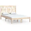 vidaXL Cadre de lit bois de pin massif 120x190 cm petit double