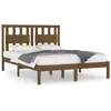 vidaXL Cadre de lit Marron miel Bois de pin massif 200x200 cm