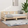 vidaXL Lit coulissant Bois de pin solide 2x(90x190) cm