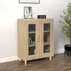 Buffet chêne sonoma 69,5x34x90 cm bois d'ingénierie