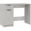 vidaXL Bureau Gris béton 100x50x75 cm Bois d'ingénierie