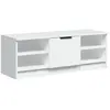 vidaXL Meuble TV Blanc 102x35,5x36,5 cm Bois d'ingénierie