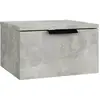 vidaXL Table de chevet murale Gris béton 34x30x20 cm