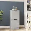vidaXL Buffet Gris béton 30x30x70 cm Bois d'ingénierie