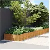 vidaXL Lit surélevé de jardin 770 x 100 x 36 cm acier corten