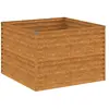vidaXL Lit surélevé de jardin 100x100x69 cm acier corten
