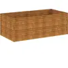 vidaXL Lit surélevé de jardin 196x100x69 cm acier corten