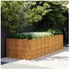 vidaXL Lit surélevé de jardin 290x100x69 cm acier corten