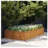 vidaXL Lit surélevé de jardin 195x100x36 cm acier corten