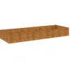 vidaXL Lit surélevé de jardin 291x100x36 cm acier corten