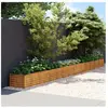 vidaXL Lit surélevé de jardin 580x50x36 cm acier corten 151980